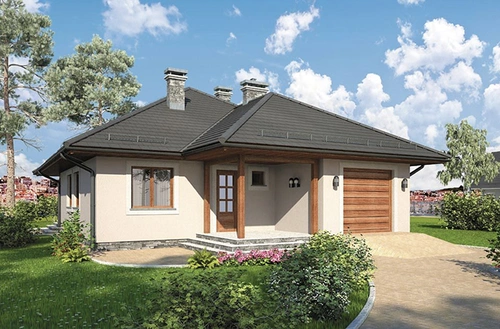 Проект одноэтажного каркасного дома