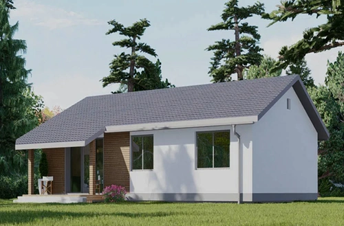 Проект одноэтажного дома из газобетона