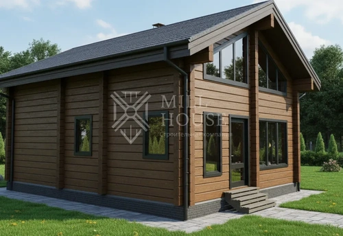 Проект одноэтажного деревянного дома «Лиллехюс» 110м2