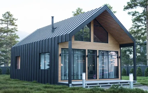 Проект одноэтажного каркасного дома