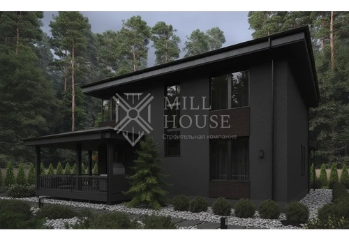 Проект двухэтажного каменного дома «Нимбус» 185м2