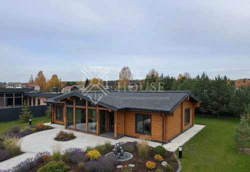 Проект одноэтажного деревянного дома «Грис» 141м2