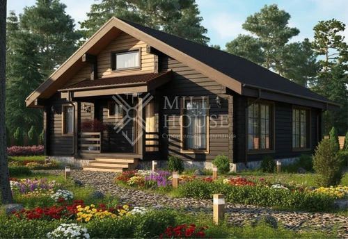 Проект двухэтажного деревянного дома «Хюгге Лофт» 150 м2