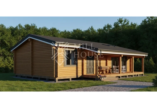 Проект одноэтажного дома из бруса «Эклипс» 113 м2