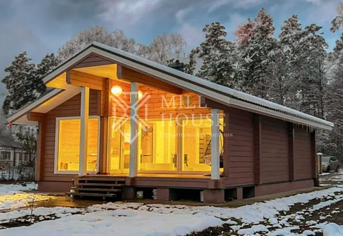 Проект деревянного дома «Бикин» 90 м2