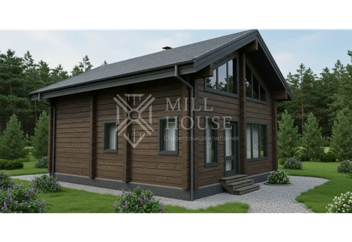 Проект одноэтажного деревянного дома «Лиллехюс» 110м2