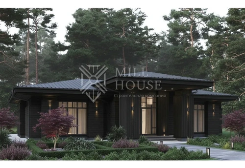 Проект одноэтажного каменного дома «Нордскуг» 180м2