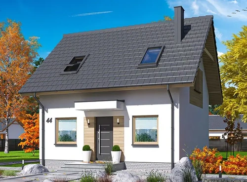 Проект двухэтажного дома из камня