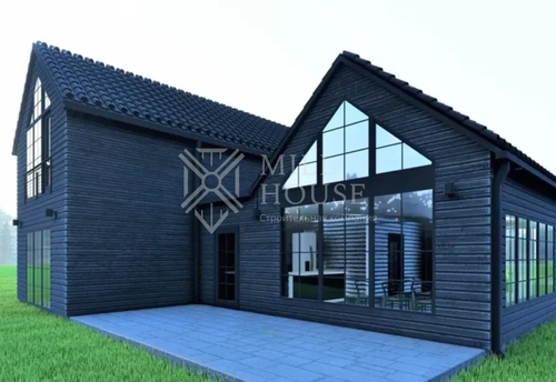 Проект двухэтажного дома из камня «Бунин» 200 м2