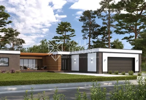 Проект одноэтажного дома из камня «Маяковский» 246 м2