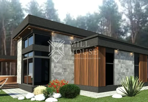 Проект одноэтажного дома из камня «Есенин» 198 м2