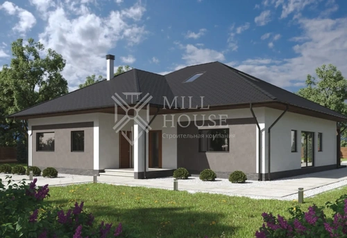 Проект двухэтажного дома из камня «Чехов» 231 м2