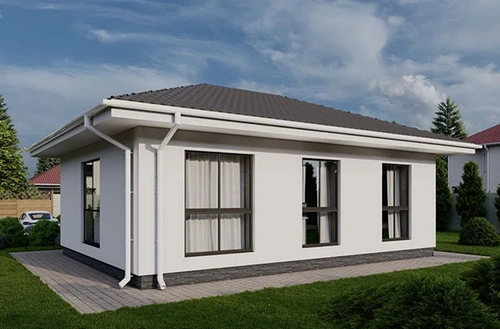 Проект одноэтажного дома из газобетона