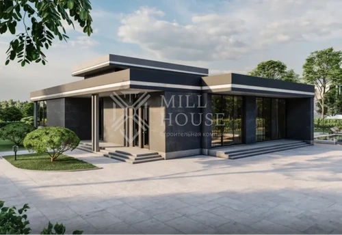 Проект одноэтажного дома из камня «Айвазовский» 473 м2