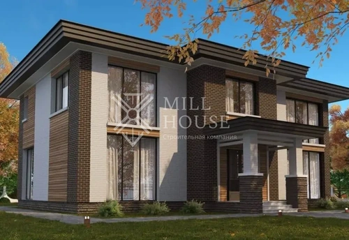 Проект двухэтажного дома из камня «Некрасов» 237 м2