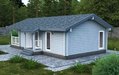 Проект одноэтажного дома из клееного бруса