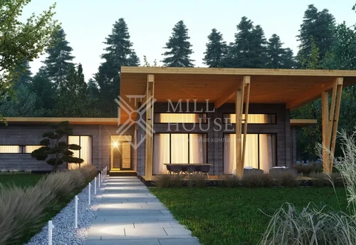 Проект деревянного дома «Марий Чодра» 297 м2