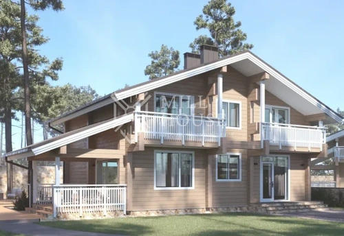 Проект деревянного дома «Шушенский Бор» 193 м2