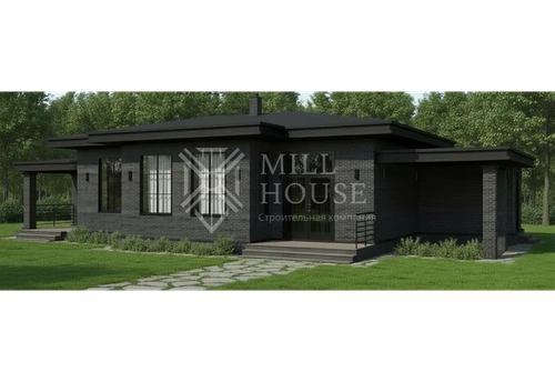 Проект одноэтажного каменного дома «Ксанаду» 186м2