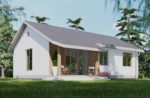 Проект одноэтажного дома из газобетона